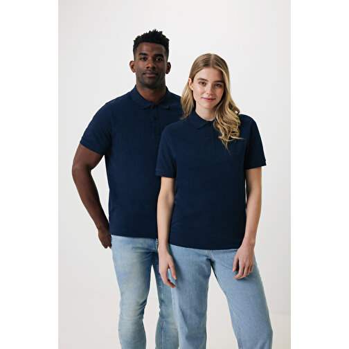 Iqoniq Yosemite Piqué-Poloshirt Aus Recycelter Baumwolle, Navy Blau , navy blau, 50% recycelte und 50% biologische Baumwolle, S, 69,00cm x 0,50cm (Länge x Höhe), Bild 3