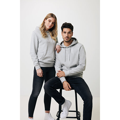 Iqoniq Torres Ungefärbter Hoodie Aus Recycelter Baumwolle, Heather Grey , heather grey, 50% recycelte und 50% biologische Baumwolle, L, 74,00cm x 1,00cm (Länge x Höhe), Bild 3