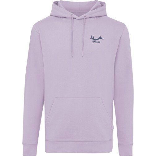 Iqoniq Jasper Hoodie Aus Recycelter Baumwolle, Lavender , lavender, 50% recycelte und 50% biologische Baumwolle, M, 72,00cm x 1,00cm (Länge x Höhe), Bild 3