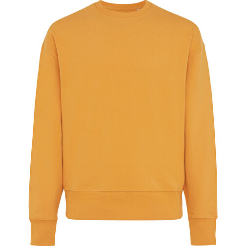 Iqoniq Kruger Relax-Rundhals-Sweater Aus Recycelt. Baumwolle, Sundial Orange , sundial orange, 50% recycelte und 50% biologische Baumwolle, L, 73,50cm x 1,00cm (Länge x Höhe), Bild 1