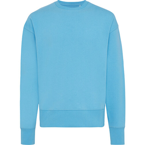 Iqoniq Kruger Relax-Rundhals-Sweater Aus Recycelt. Baumwolle, Tranquil Blue , tranquil blue, 50% recycelte und 50% biologische Baumwolle, XL, 75,50cm x 1,00cm (Länge x Höhe), Bild 1