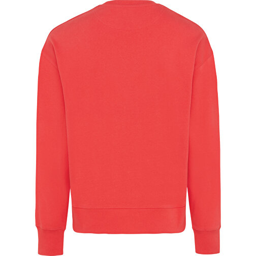 Iqoniq Kruger Relax-Rundhals-Sweater Aus Recycelt. Baumwolle, Luscious Red , luscious red, 50% recycelte und 50% biologische Baumwolle, XXS, 65,50cm x 1,00cm (Länge x Höhe), Bild 2