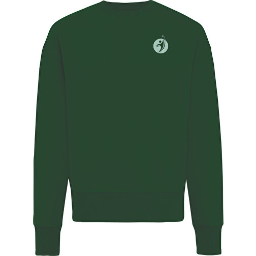 Iqoniq Kruger Relax-Rundhals-Sweater Aus Recycelt. Baumwolle, Forest Green , forest green, 50% recycelte und 50% biologische Baumwolle, XXXL, 79,50cm x 1,00cm (Länge x Höhe), Bild 1