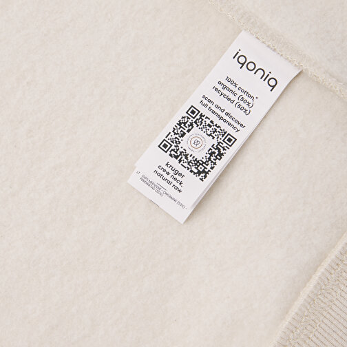 Iqoniq Kruger Relax-Rundhals-Sweater Aus Recycelt. Baumwolle, Natural Raw , natural raw, 50% recycelte und 50% biologische Baumwolle, XS, 67,50cm x 1,00cm (Länge x Höhe), Bild 5
