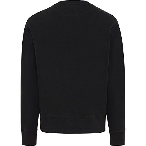 Iqoniq Kruger Relax-Rundhals-Sweater Aus Recycelt. Baumwolle, Schwarz , schwarz, 50% recycelte und 50% biologische Baumwolle, XXS, 65,50cm x 1,00cm (Länge x Höhe), Bild 2