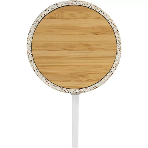 Tapis de charge à induction Terrazzo de 10 W en bambou, Image 4