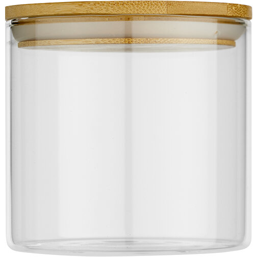 Boley 320 Ml Glasbehälter Für Lebensmittel , natural / transparent, Glas, Bambusholz, 8,00cm x 8,50cm x 8,50cm (Länge x Höhe x Breite), Bild 4