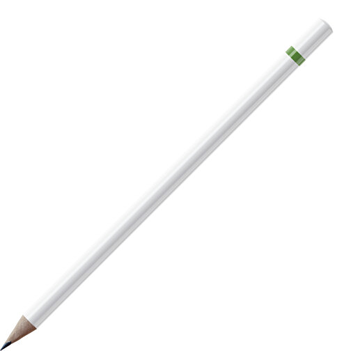Crayon, naturel, rond, laqué blanc, Image 1