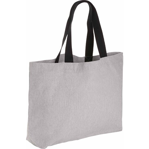 Impact Aware™ 240g/m² Grosse Tasche Aus RCanvas, Ungefärbt, Grau , grau, Canvas - recycelt, 57,00cm x 32,00cm (Länge x Höhe), Bild 1