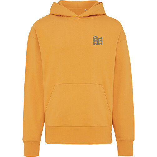 Iqoniq Yoho Relax-Hoodie Aus Recycelter Baumwolle, Sonnenuhr Orange , sundial orange, 50% recycelte und 50% biologische Baumwolle, L, 72,00cm x 1,00cm (Länge x Höhe), Bild 3