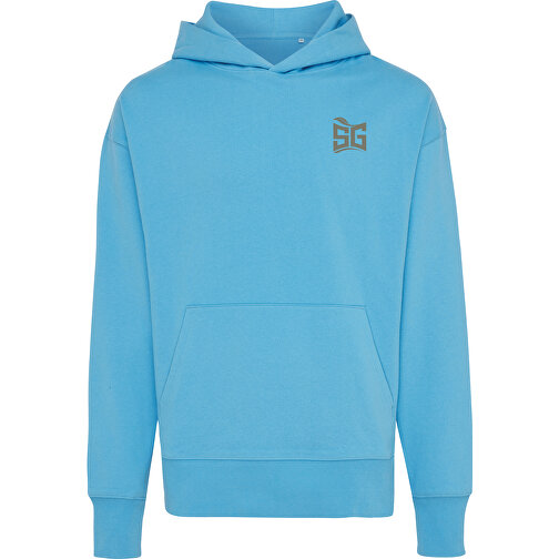 Iqoniq Yoho Relax-Hoodie Aus Recycelter Baumwolle, Ruhiges Blau , tranquil blue, 50% recycelte und 50% biologische Baumwolle, XXL, 76,00cm x 1,00cm (Länge x Höhe), Bild 6