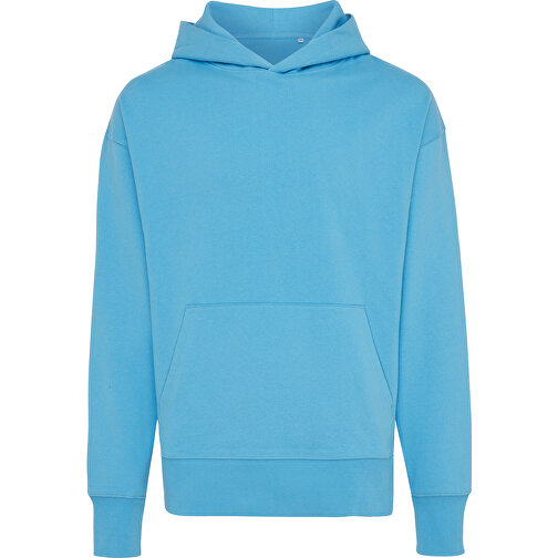 Iqoniq Yoho Relax-Hoodie Aus Recycelter Baumwolle, Ruhiges Blau , tranquil blue, 50% recycelte und 50% biologische Baumwolle, S, 68,00cm x 1,00cm (Länge x Höhe), Bild 1