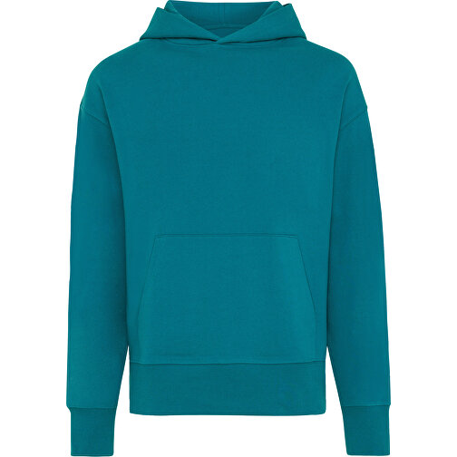 Iqoniq Yoho Relax-Hoodie Aus Recycelter Baumwolle, Verdigris , verdigris, 50% recycelte und 50% biologische Baumwolle, L, 72,00cm x 1,00cm (Länge x Höhe), Bild 1