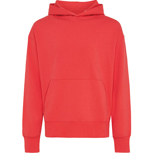 Iqoniq Yoho Relax-Hoodie Aus Recycelter Baumwolle, Sattes Rot , luscious red, 50% recycelte und 50% biologische Baumwolle, XXS, 64,00cm x 1,00cm (Länge x Höhe), Bild 1