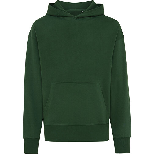 Iqoniq Yoho Relax-Hoodie Aus Recycelter Baumwolle, Waldgrün , forest green, 50% recycelte und 50% biologische Baumwolle, XS, 66,00cm x 1,00cm (Länge x Höhe), Bild 1