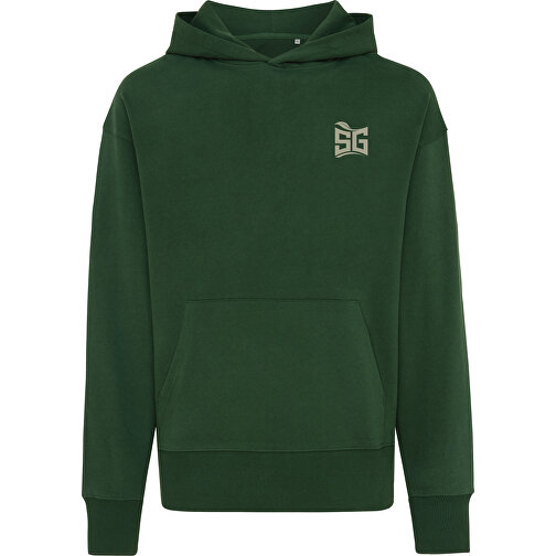 Iqoniq Yoho Relax-Hoodie Aus Recycelter Baumwolle, Waldgrün , forest green, 50% recycelte und 50% biologische Baumwolle, S, 68,00cm x 1,00cm (Länge x Höhe), Bild 3