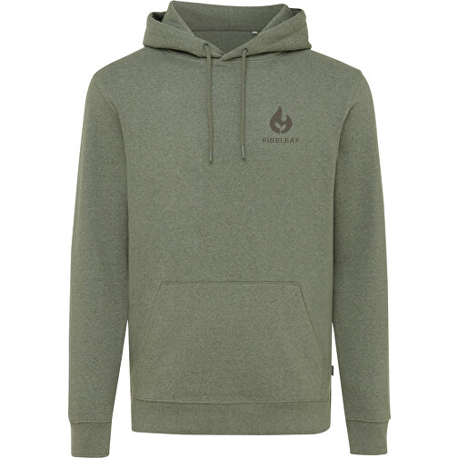 Iqoniq Torres Ungefärbter Hoodie Aus Recycelter Baumwolle, Heather Green , heather green, 50% recycelte und 50% biologische Baumwolle, XXS, 66,00cm x 1,00cm (Länge x Höhe), Bild 4