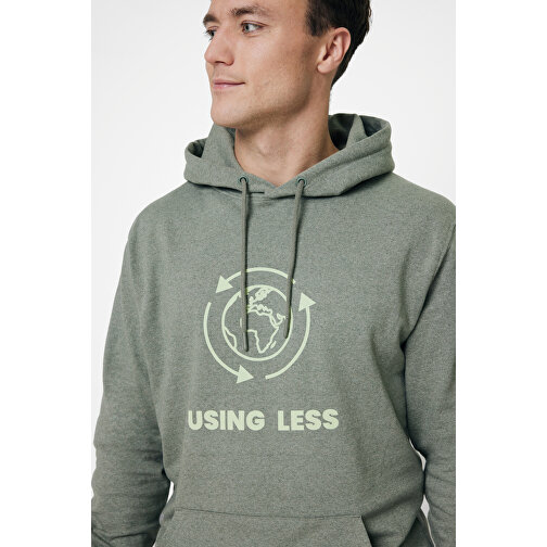 Iqoniq Torres Ungefärbter Hoodie Aus Recycelter Baumwolle, Heather Green , heather green, 50% recycelte und 50% biologische Baumwolle, L, 74,00cm x 1,00cm (Länge x Höhe), Bild 5