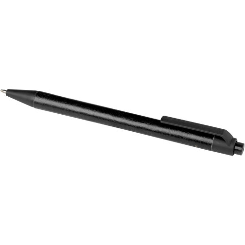 Chartik Kugelschreiber Aus Recyceltem Papier Mit Matter Oberfläche, Einfarbig , schwarz, Recyceltes Papier, 14,00cm (Länge), Bild 7
