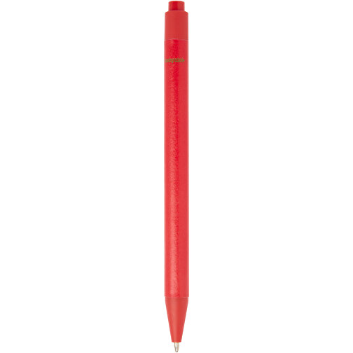 Chartik Kugelschreiber Aus Recyceltem Papier Mit Matter Oberfläche, Einfarbig , rot, Recyceltes Papier, 14,00cm (Länge), Bild 6