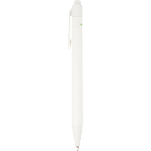 Chartik Kugelschreiber Aus Recyceltem Papier Mit Matter Oberfläche, Einfarbig , weiss, Recyceltes Papier, 14,00cm (Länge), Bild 2