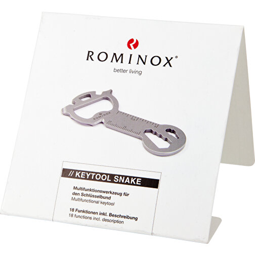 ROMINOX® Key Tool Snake (18 Funktionen) , grün, Edelstahl, 7,00cm x 0,23cm x 3,20cm (Länge x Höhe x Breite), Bild 5