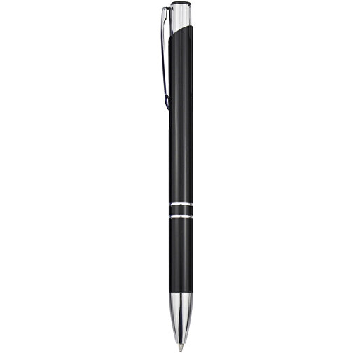 Moneta Kugelschreiber Aus Recyceltem Aluminium , schwarz, Recycled Aluminium, ABS Kunststoff, Eisen, 13,60cm (Länge), Bild 2