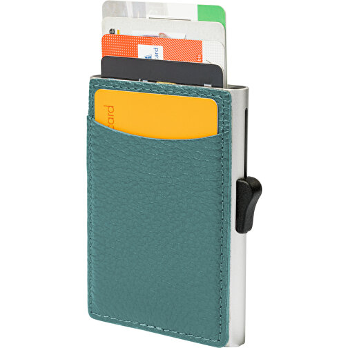 C-Secure RFID Kartenhalter , grün, Metall, 9,50cm x 6,50cm (Länge x Breite), Bild 1