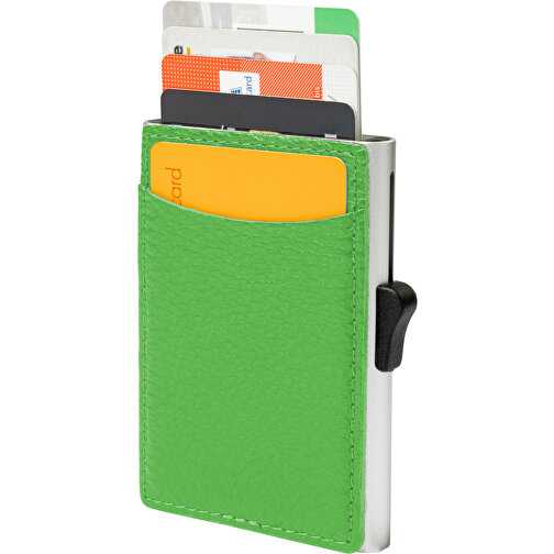 C-Secure RFID Kartenhalter , hellgrün, Metall, 9,50cm x 6,50cm (Länge x Breite), Bild 1