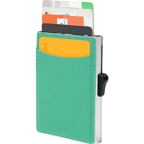 C-Secure RFID Kartenhalter , türkis, Metall, 9,50cm x 6,50cm (Länge x Breite), Bild 1