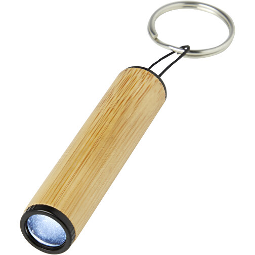 Cane Schlüsselring Mit Licht, Aus Bambus , natur, Bambusholz, 6,50cm (Länge), Bild 3