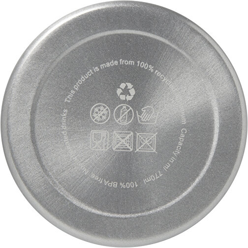 Bidón de 770 ml de aluminio reciclado con certificado RCS con mosquetón 'Oregon', Imagen 4