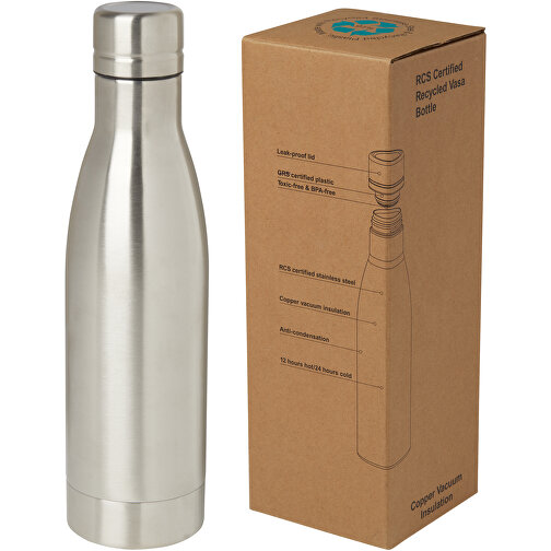 Vasa 500 ml RCS-sertifisert resirkulert vakuumisolert flaske av rustfritt stål og kobber, Bilde 6