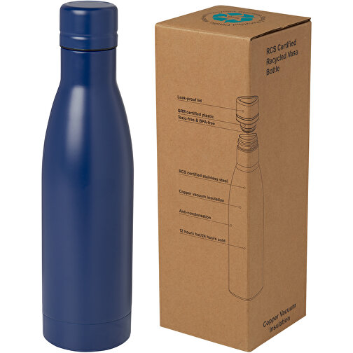 Vasa 500 ml RCS-sertifisert resirkulert vakuumisolert flaske av rustfritt stål og kobber, Bilde 7