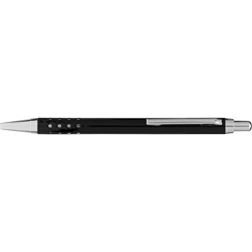 Aluminium-Kugelschreiber BUKAREST , schwarz, Aluminium / Stahl, 13,50cm (Länge), Bild 3