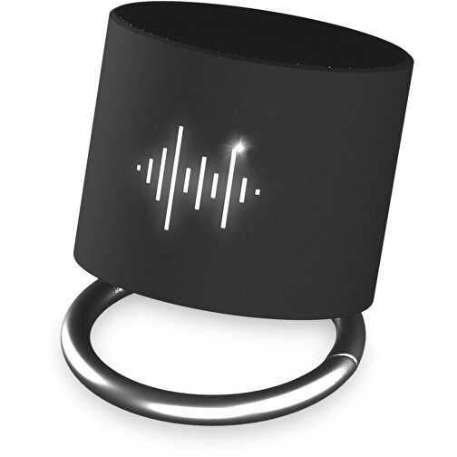 SCX.design S26 Lautsprecher Ring Mit Leuchtlogo , schwarz, ABS Kunststoff, Gummi, Metall, 4,50cm (Höhe), Bild 2