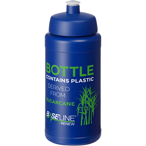 Baseline Plus Renew 500 Ml Sportflasche , blau, Zuckerrohr Biokunststoff, 90% PP Kunststoff, 10% TPE Kunststoff, 18,30cm (Höhe), Bild 2