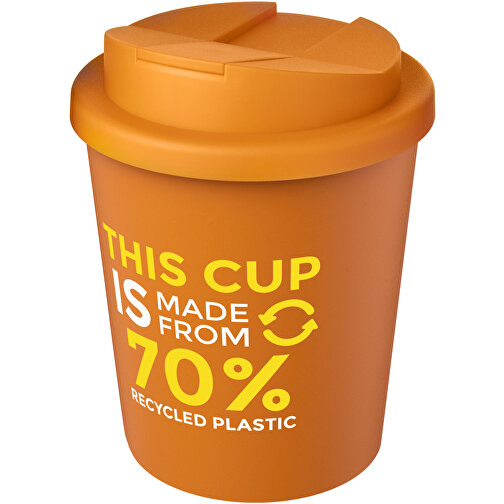 Vaso reciclado de 250 ml con tapa antigoteo 'Americano® Espresso Eco', Imagen 2