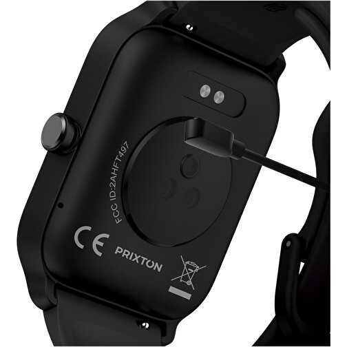 Prixton Alexa SWB29 Smartwatch , schwarz, ABS Kunststoff, PC Kunststoff, Glas, 11,00cm x 5,50cm x 7,50cm (Länge x Höhe x Breite), Bild 3
