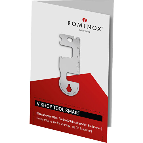 ROMINOX® Shop Tool // Smart - 11 Funktionen , Edelstahl, 6,50cm x 0,14cm x 2,35cm (Länge x Höhe x Breite), Bild 4