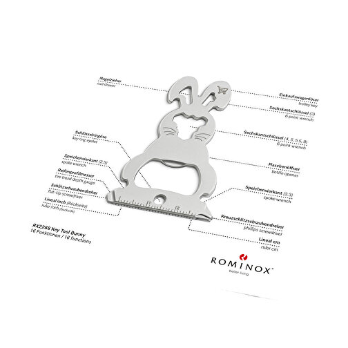 ROMINOX® Nøgleværktøj // Bunny - 16 funktioner (påskehare), Billede 2