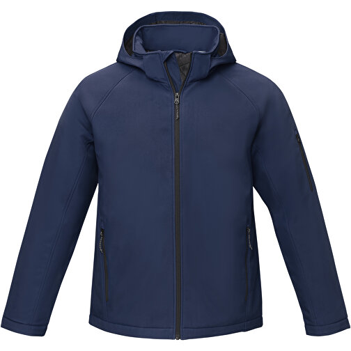 Notus Wattierte Softshell Herrenjacke , navy, Mechanisches Stretch Woven 100% Polyester, 250 g/m2, Padding/filling, Taft 100% Polyester, L, , Bild 3