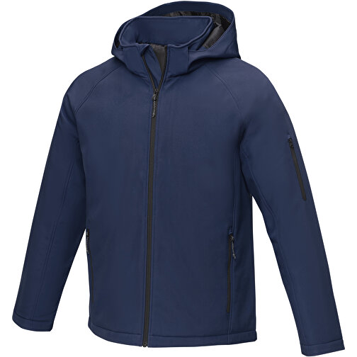 Notus Wattierte Softshell Herrenjacke , navy, Mechanisches Stretch Woven 100% Polyester, 250 g/m2, Padding/filling, Taft 100% Polyester, XS, , Bild 1