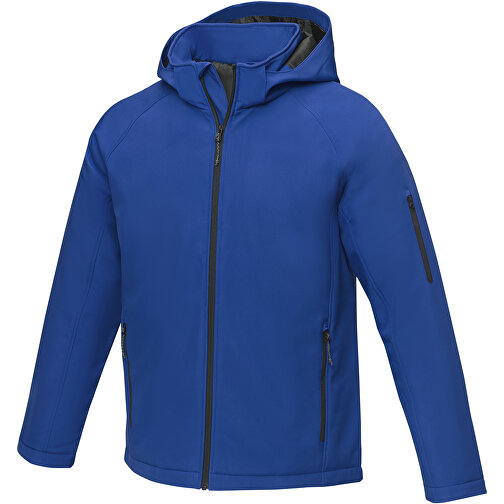 Notus Wattierte Softshell Herrenjacke , blau, Mechanisches Stretch Woven 100% Polyester, 250 g/m2, Padding/filling, Taft 100% Polyester, XL, , Bild 1