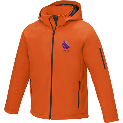 Notus Wattierte Softshell Herrenjacke , orange, Mechanisches Stretch Woven 100% Polyester, 250 g/m2, Padding/filling, Taft 100% Polyester, XL, , Bild 2