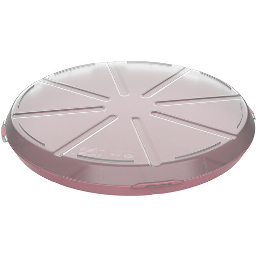 Pizzabox 'ToGo' , raffiniertes rot/transparent, Kunststoff, 4,50cm (Höhe), Bild 1