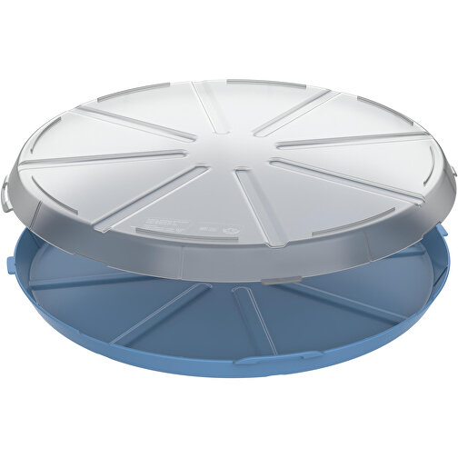 Pizzabox 'ToGo' , behagliches blau/transparent, Kunststoff, 4,50cm (Höhe), Bild 6