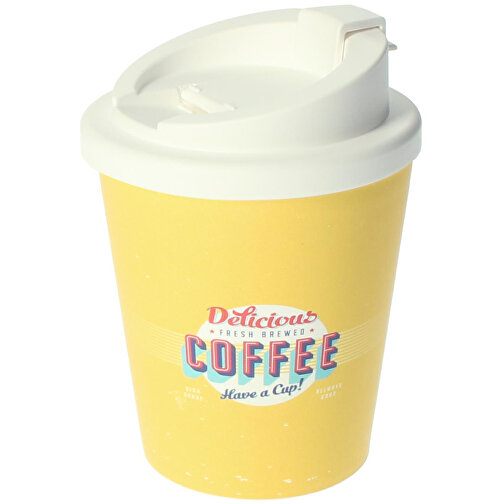 Kaffeebecher 'Premium Deluxe' Small , standard-gelb/schwarz, Kunststoff, 12,00cm (Höhe), Bild 1