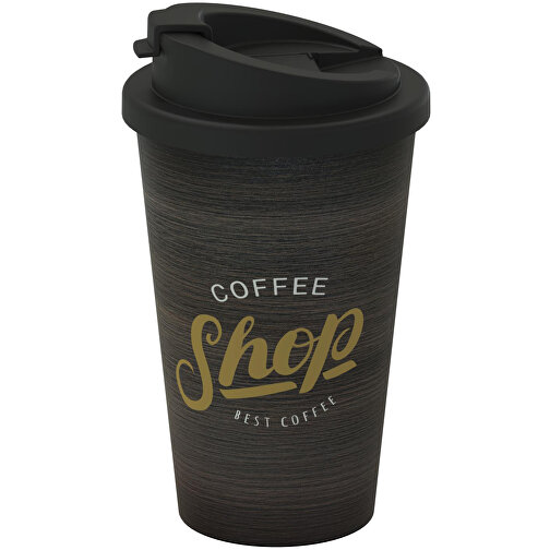 Kaffeebecher 'Premium Deluxe' , standard-grün/schwarz, Kunststoff, 16,50cm (Höhe), Bild 5