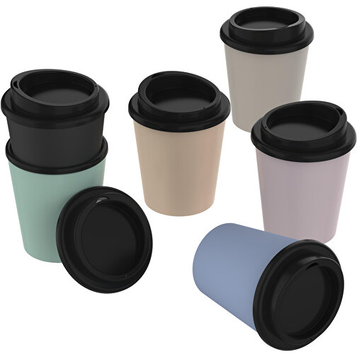 Bio-Kaffeebecher 'Premium' Small , kornblume, Kunststoff, 11,80cm (Höhe), Bild 2